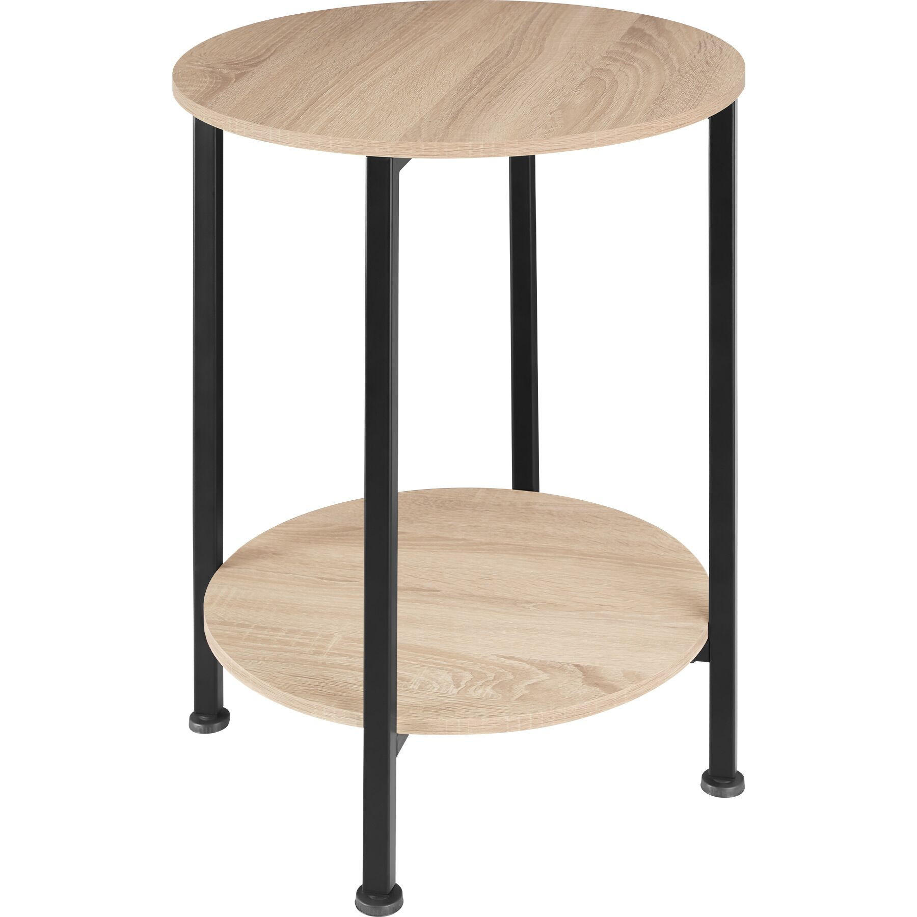 BEISTELLTISCH Ballina,45 x 64 cm,Industrial Holz hell, Eiche Sonoma - Naturfarben, Holz (45/45/64cm) - tectake
