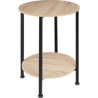 BEISTELLTISCH Ballina,45 x 64 cm,Industrial Holz hell, Eiche Sonoma - Naturfarben, Holz (45/45/64cm) - tectake