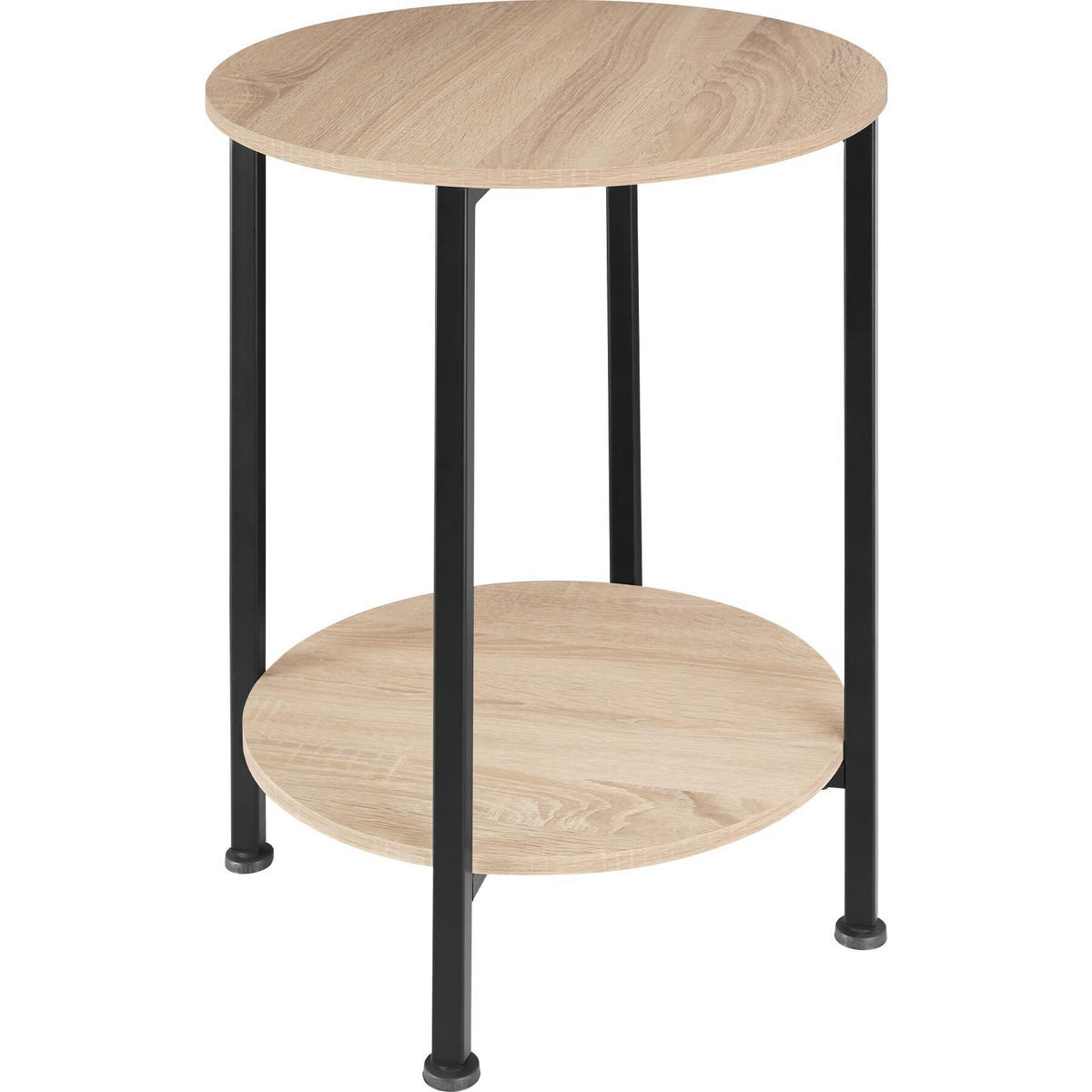 BEISTELLTISCH Ballina,45 x 64 cm,Industrial Holz hell, Eiche Sonoma - Naturfarben, Holz (45/45/64cm) - tectake