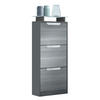 SCHUHSCHRANK Space Avola-Anthrazit - Anthrazit, Holzwerkstoff (46/128/23cm) - Vladon