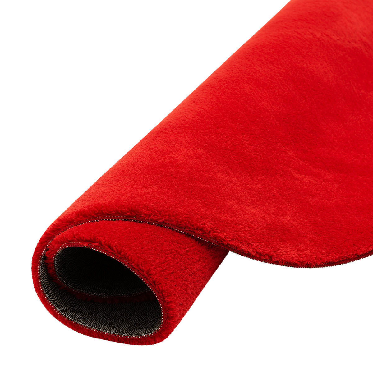 KINDER SUPER SOFT FELLTEPPICH PEARL KIDS RUND - Rot, Textil (160/160cm) - Pergamon