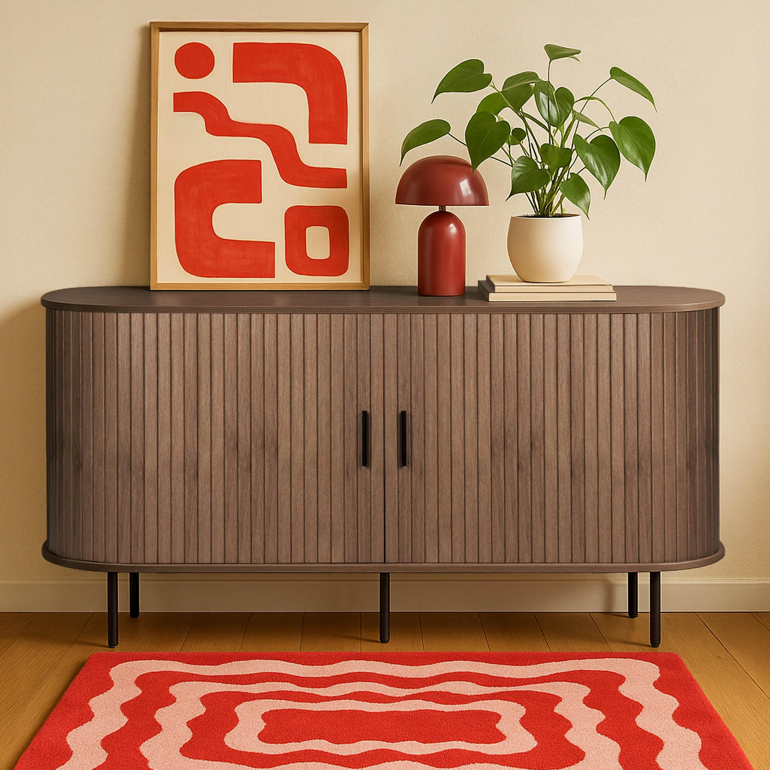 SIDEBOARD, Braun - Braun, Holz (40/76/140cm) - Oviala