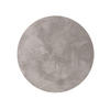 TEPPICH Nina waschbar ø 150 cm rund - Grau, Kunststoff (150/150cm) - benuta Nest