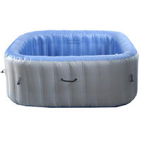 ERSATZ-WHIRLPOOL eckig Grau - Grau, Textil (180/67/180cm) - MCW