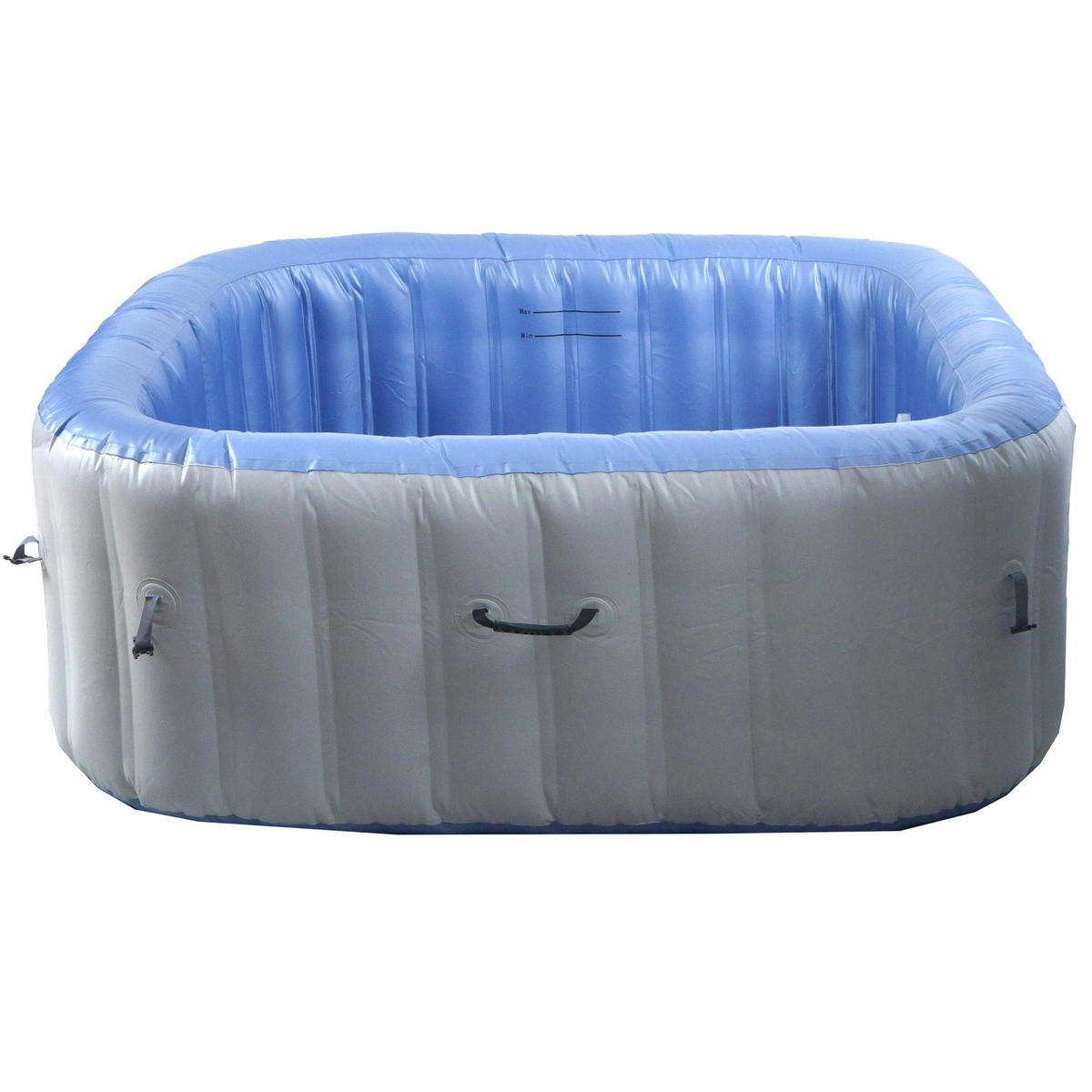 ERSATZ-WHIRLPOOL eckig Grau - Grau, Textil (180/67/180cm) - MCW