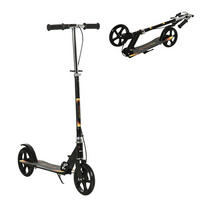 KINDERSCOOTER DE-16941 klappbar mit Doppelbremse Schwarz - Schwarz, Metall (86/35/103cm) - ComfortXL
