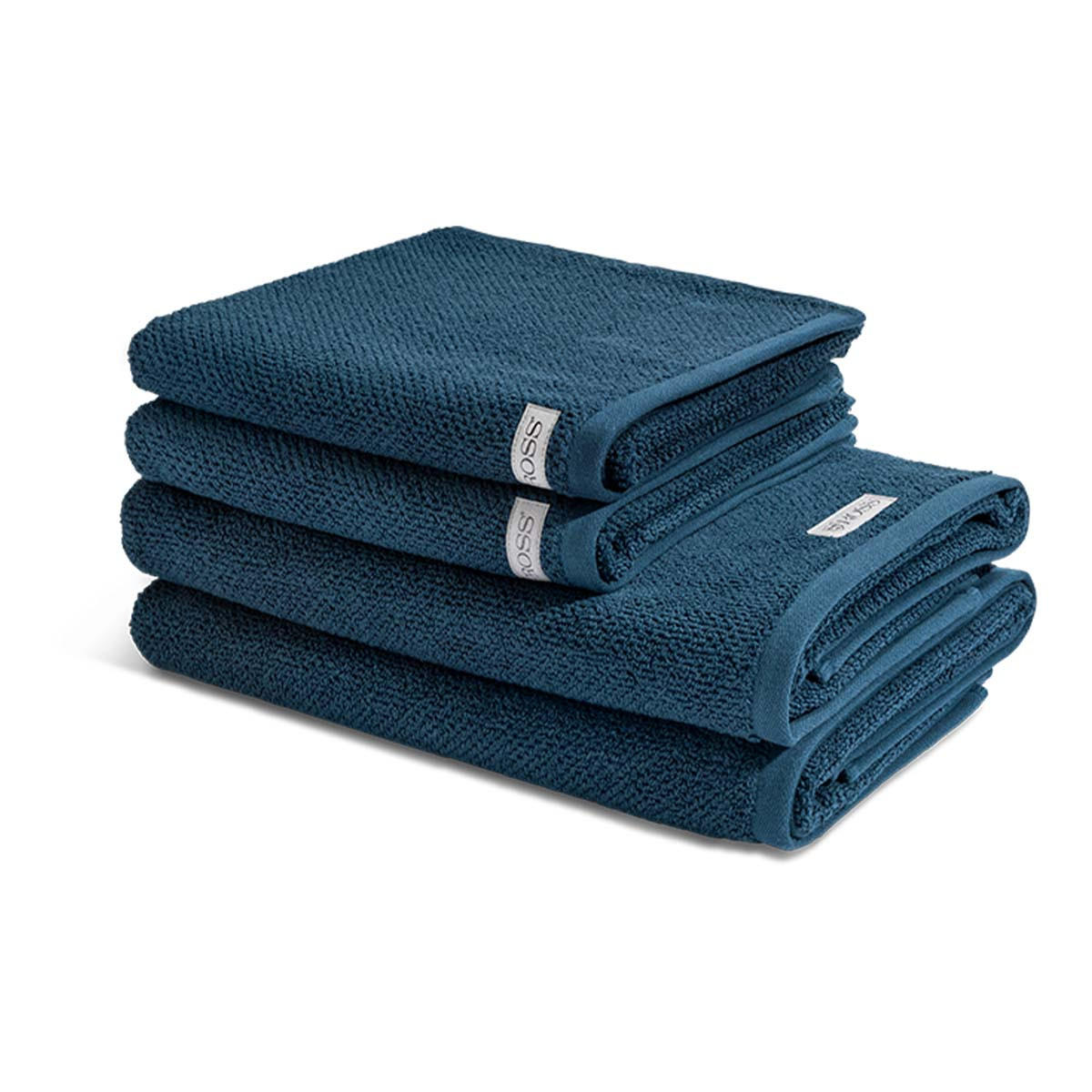 FROTTIERSET Selection 4-teilig - Blau, Textil (50/100cm) - Ross