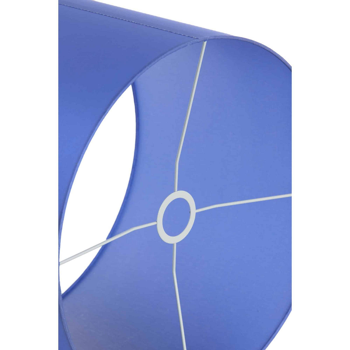 LAMPENSCHIRM Paradox Blau 25/25/18 cm - Blau, Textil (25/25/18cm) - Light & Living