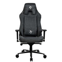 GAMINGSTUHL Vernazza XL Soft Fabric™ Dunkelgrau - Dunkelgrau/Schwarz, Textil/Metall (76/138/53cm) - Arozzi