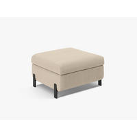 POLSTERHOCKER mit Kasten Gloria aus strukturiertem Stoff beige - Beige, Textil (72/46/87cm) - Micadoni