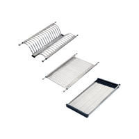 ABTROPFGESTELL aus rostfreiem Stahl Drynox, Modul 500mm, Edelstahl - Edelstahlfarben, Metall (25/14/48.5cm) - EMUCA