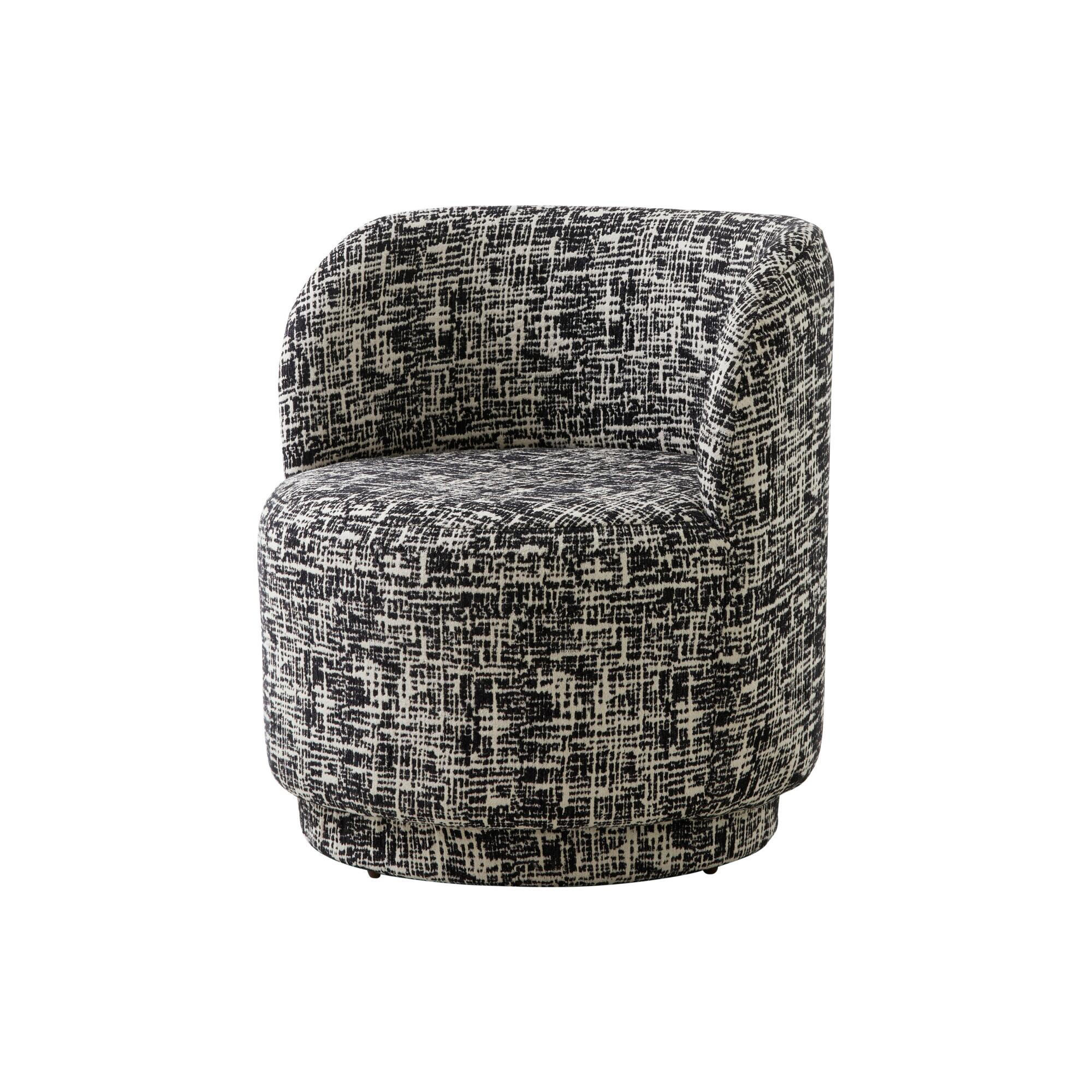 SESSEL BOMU Schwarz 75x72x80 cm - Schwarz, Textil (75/80/72cm) - FURNLUX