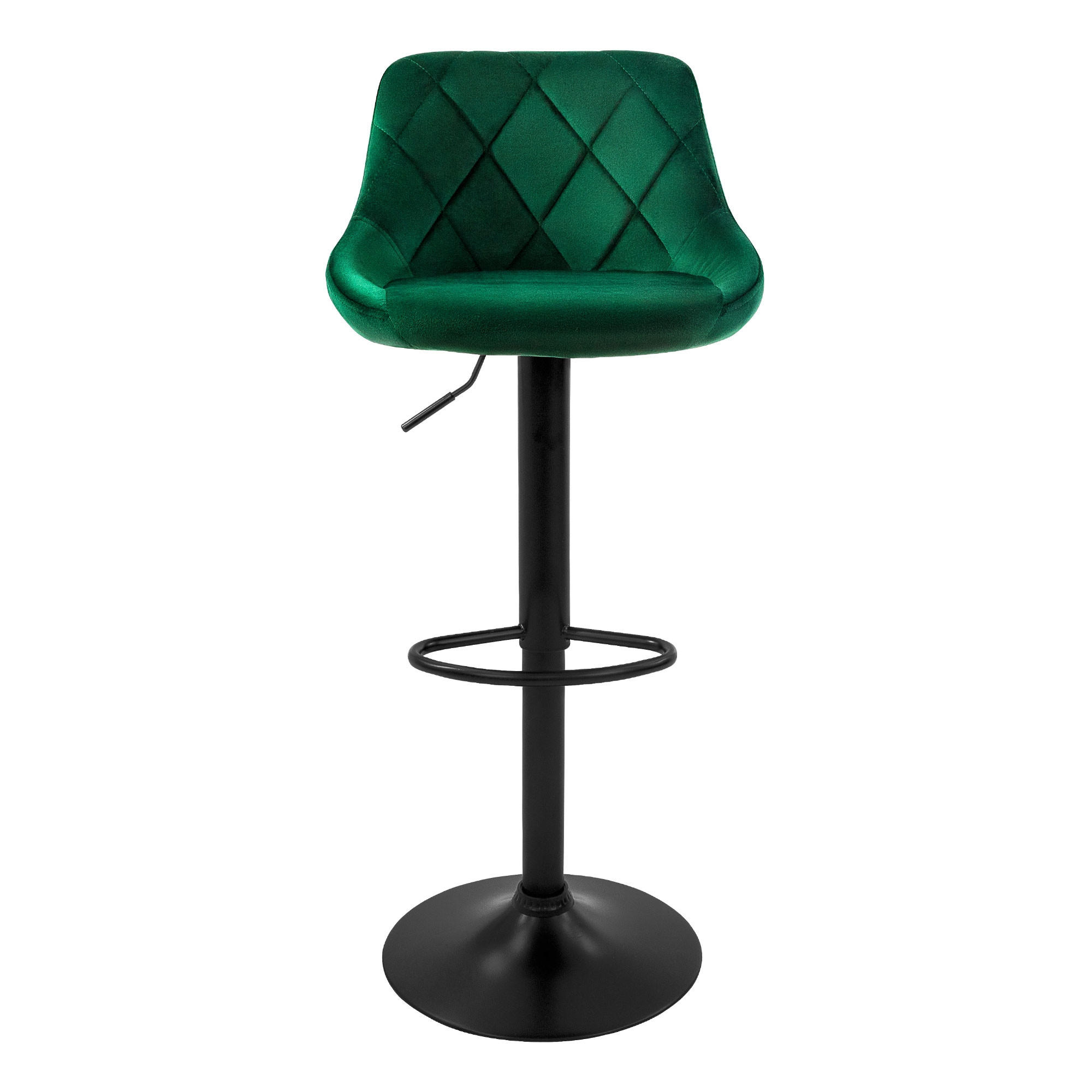 BARHOCKER Samt grün 2er Set - Grün, Metall (37/106/47cm) - ML-DESIGN