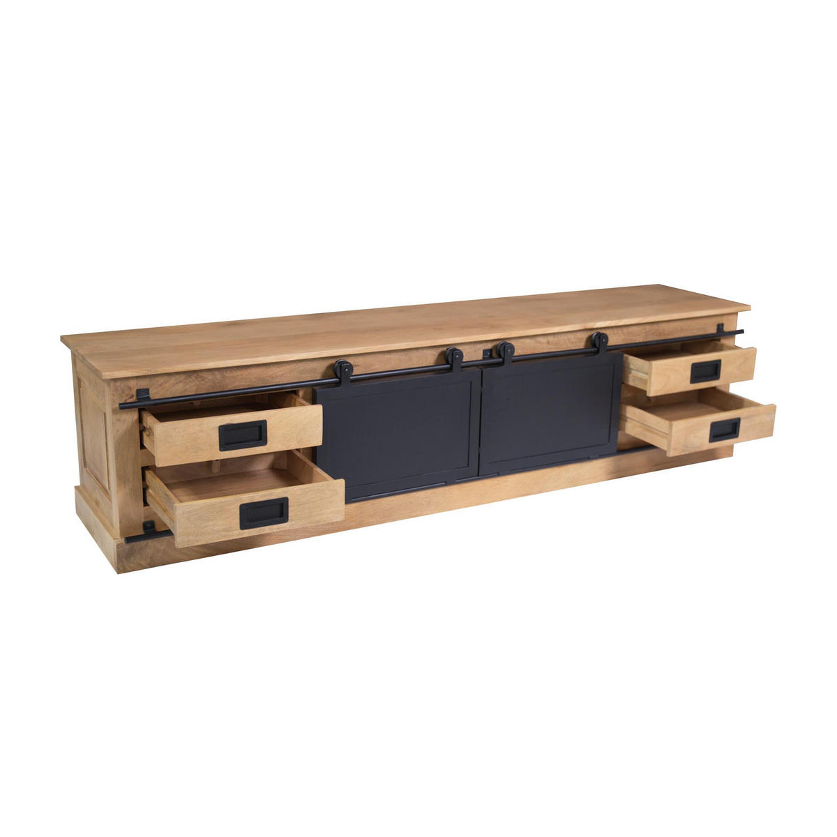 TV-MÖBEL Fresno Braun 45/200/50 cm - Braun, Holz (200/50/45cm) - Starfurn