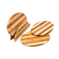 FRÜHSTÜCKSBRETTCHEN - Hellbraun, Holz (18.5/25cm) - Relaxdays