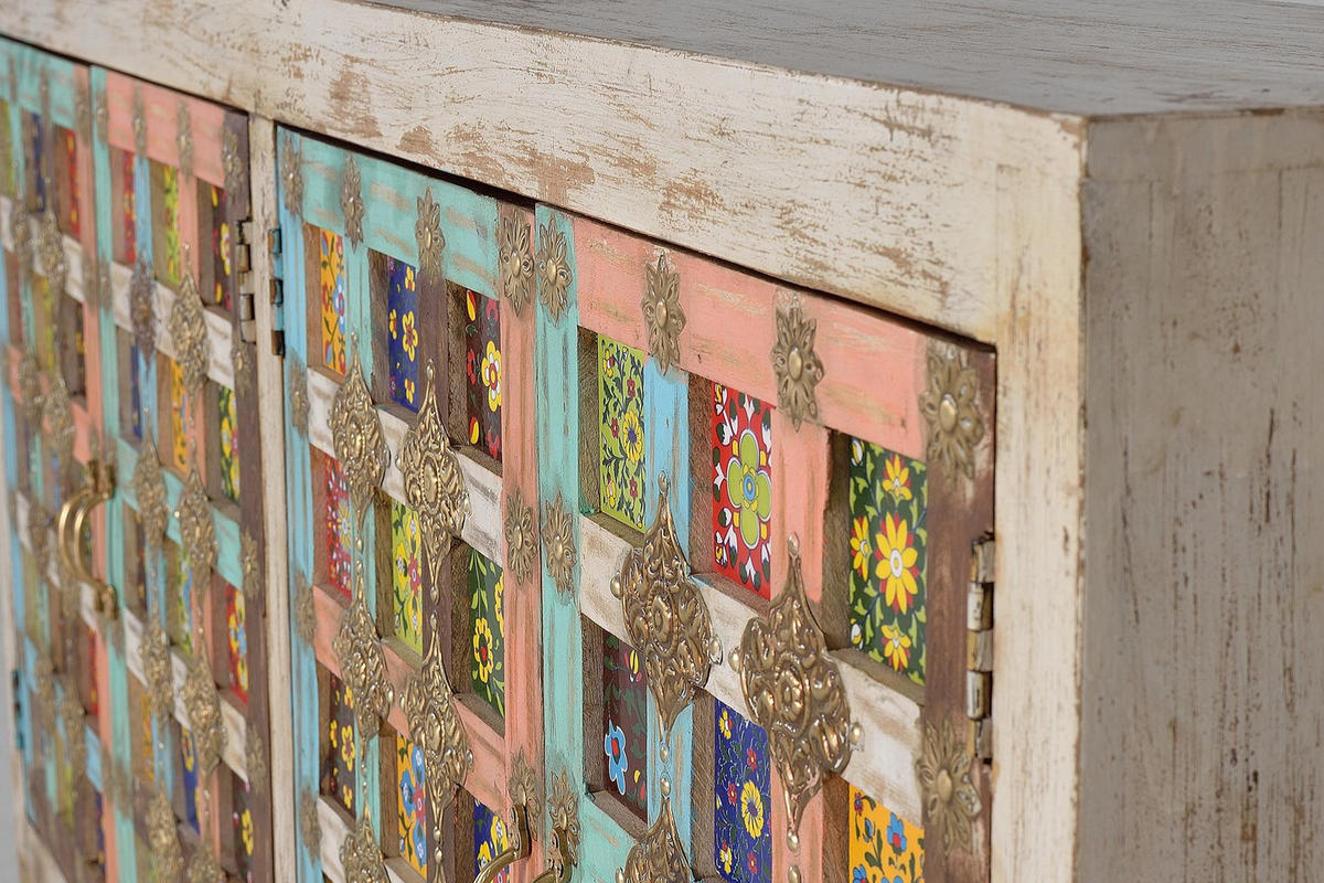 SIDEBOARD aus Mangoholz - Perlmutt, Holz (40/90/180cm) - Giner y Colomer