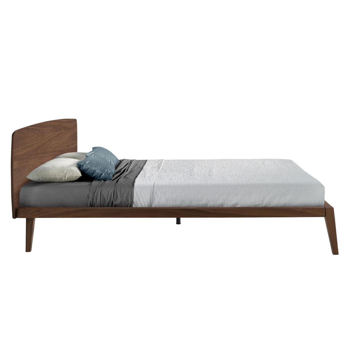 BETT Bett Walnuss 181/210/84 cm - Walnussfarben, Holz - ANGEL CERDA