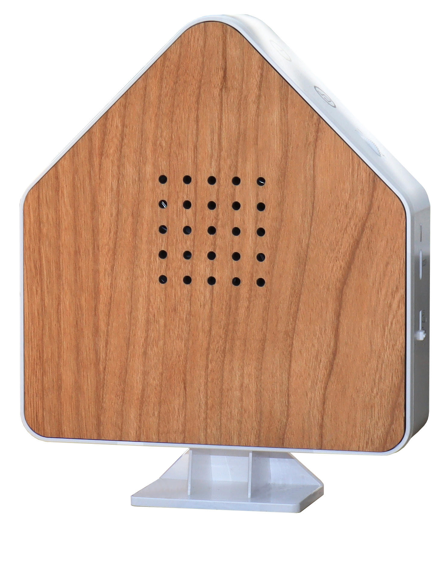 NATURGERÄUSCHEBOX - Echtholz mit Bewegungssensor und LED-Beleuchtung für entspannende Klänge, 1er-Set - Kirschbaumfarben, Kunststoff (4.1/13/15.8cm) - Northpoint
