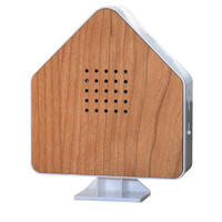 NATURGERÄUSCHEBOX - Echtholz mit Bewegungssensor und LED-Beleuchtung für entspannende Klänge, 1er-Set - Kirschbaumfarben, Kunststoff (4.1/13/15.8cm) - Northpoint