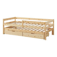 DOPPEL-KINDERBETT Sonkajärvi - Naturfarben, Holz (90/200cm) - [en.casa]