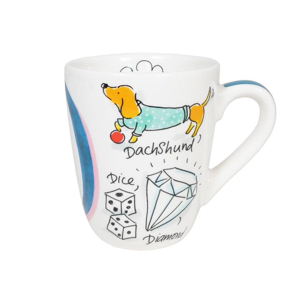 BECHER Love Letter D 0,35L in Bunt - 350 ml - Multicolor, Keramik (0.35L) - Blond Amsterdam