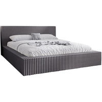 POLSTERBETT mit Bettkasten 160x200 Buffy, Cordstoff, Dunkelgrau - Dunkelgrau, Holz/Textil (160/200cm) - Emporius