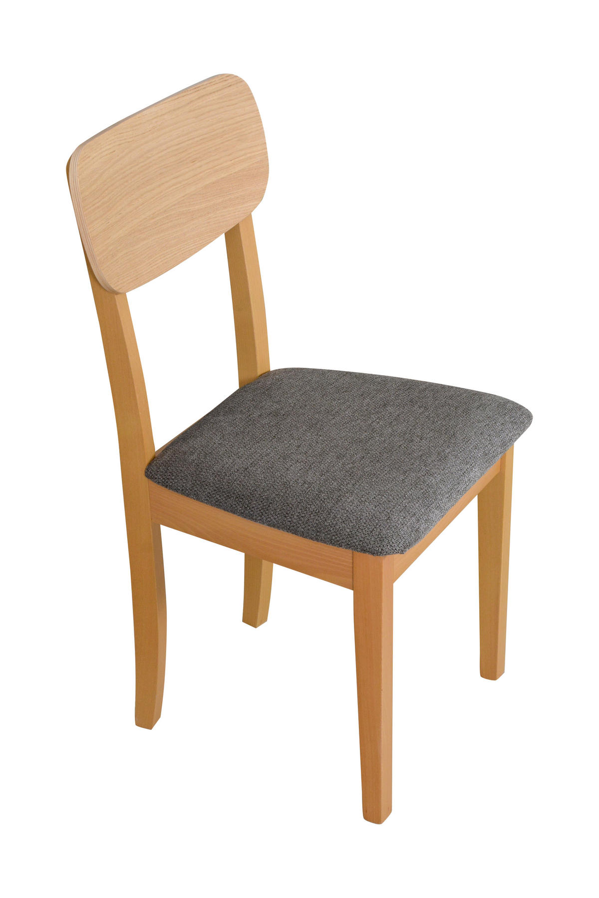 ESSZIMMERSTUHL 4x "Hugo 4", grandson, eiche,aragon 97 - Buchefarben/Schwarz, Holz (43/86/40cm) - Leaf Design