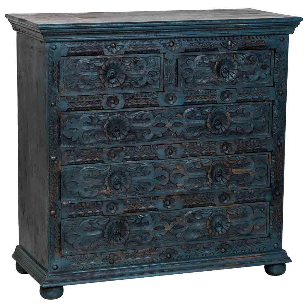 Wanderlust Kommode Blau 100x95x43 cm