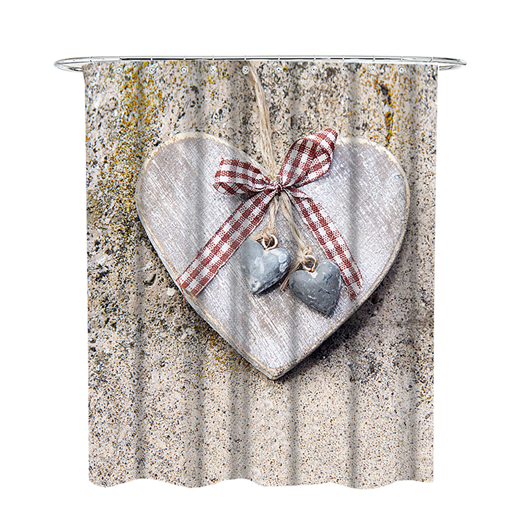 DUSCHVORHANG Bavaria 180 x 200 cm - Braun, Textil (180/200cm) - Sanilo