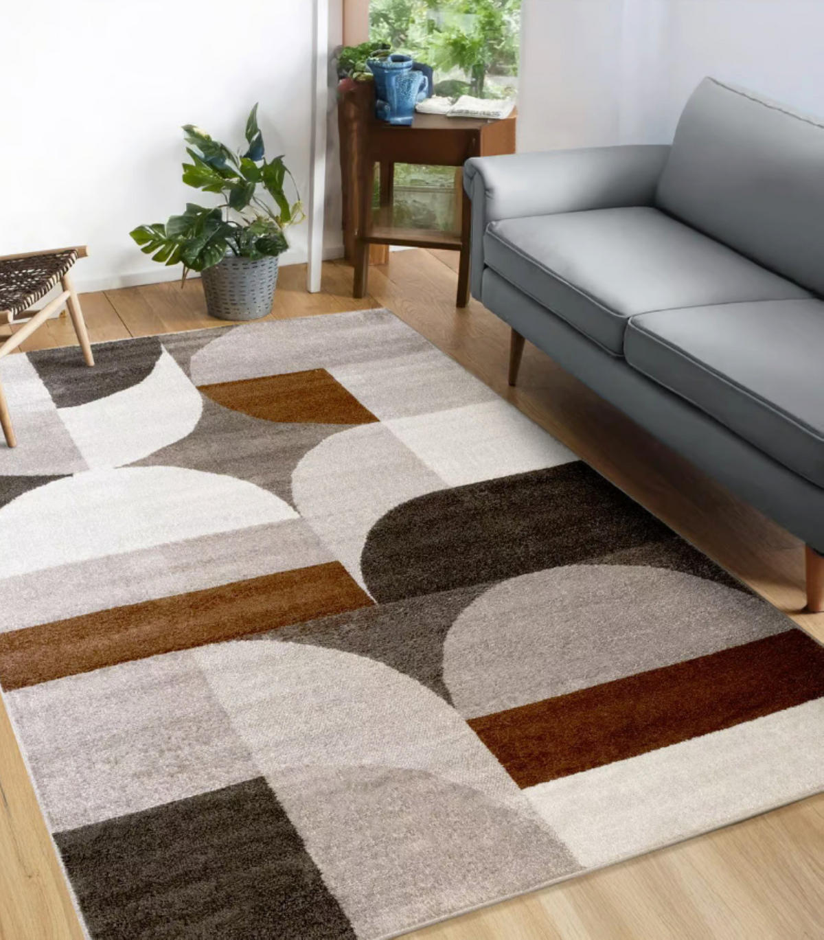 TEPPICH modern Flachgewebe JERSEY Braun 133 x 190 cm - Braun, Textil (133/190cm) - Novatrend