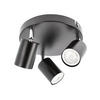 DECKENLEUCHTE JACK Schwarz Dreikopf GU10 - Schwarz, Metall (20/20/14cm) - CGC Europe