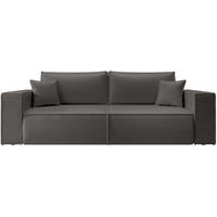 3-SITZER SCHLAFSOFA Farese Cuero Dunkelgrau, Kunstleder - Dunkelgrau/Schwarz, Kunststoff/Textil (257/86/102cm) - Selsey