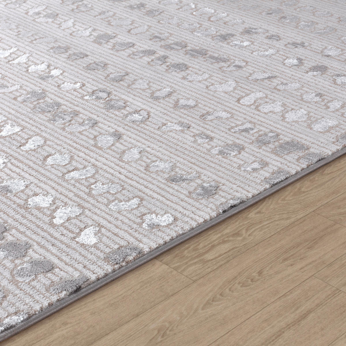 KURZFLORTEPPICH 80/150 cm Grau - Beige, Naturmaterialien/Textil (80/150cm) - LIVABLISS