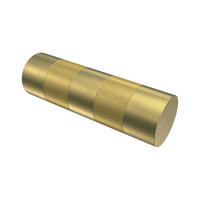 ENDSTÜCKE FÜR GARDINENSTANGEN 20 mm Ø, Mavell Messing-Optik/Satin-Gold, Packung 2 Stück - Messingfarben/Goldfarben, Metall (8.2/2.6/2.6cm) - INTERDECO