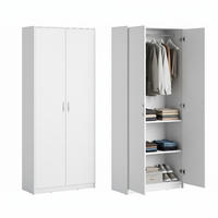 MEHRZWECKSCHRANK mit 5 Fächern und 2 Türen in Weiß - Weiß, Holzwerkstoff (74/180/35cm) - Home Collective