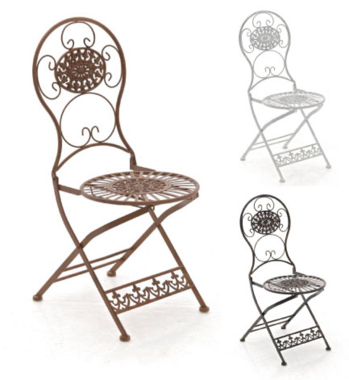 GARTENSTUHL Moni bronze - Braun, Metall (43/50/91.5cm) - TPFGarden