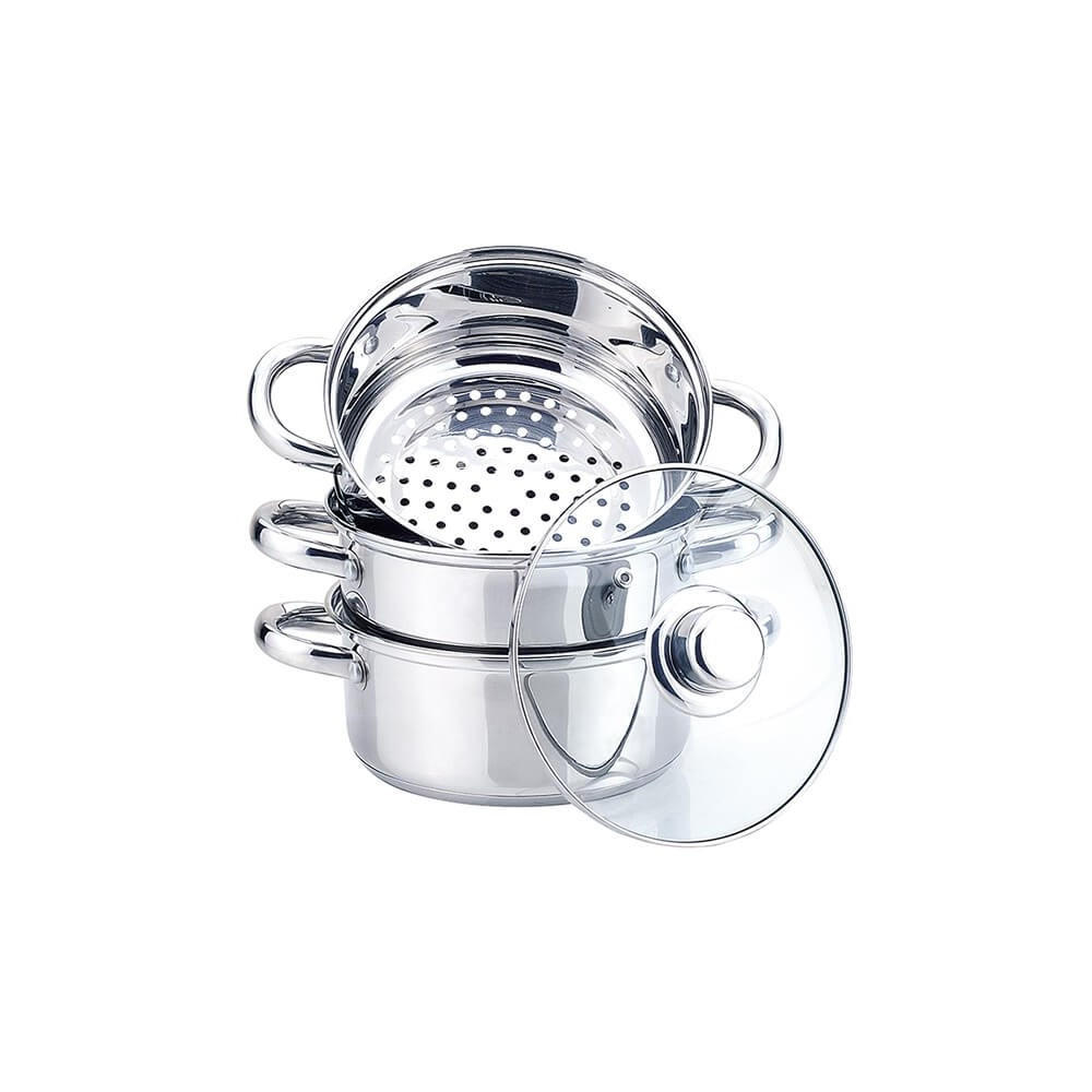 TOPF Silber 28/18/24.4 cm MR290018 - Silberfarben, Metall (18cm) - Maestro 