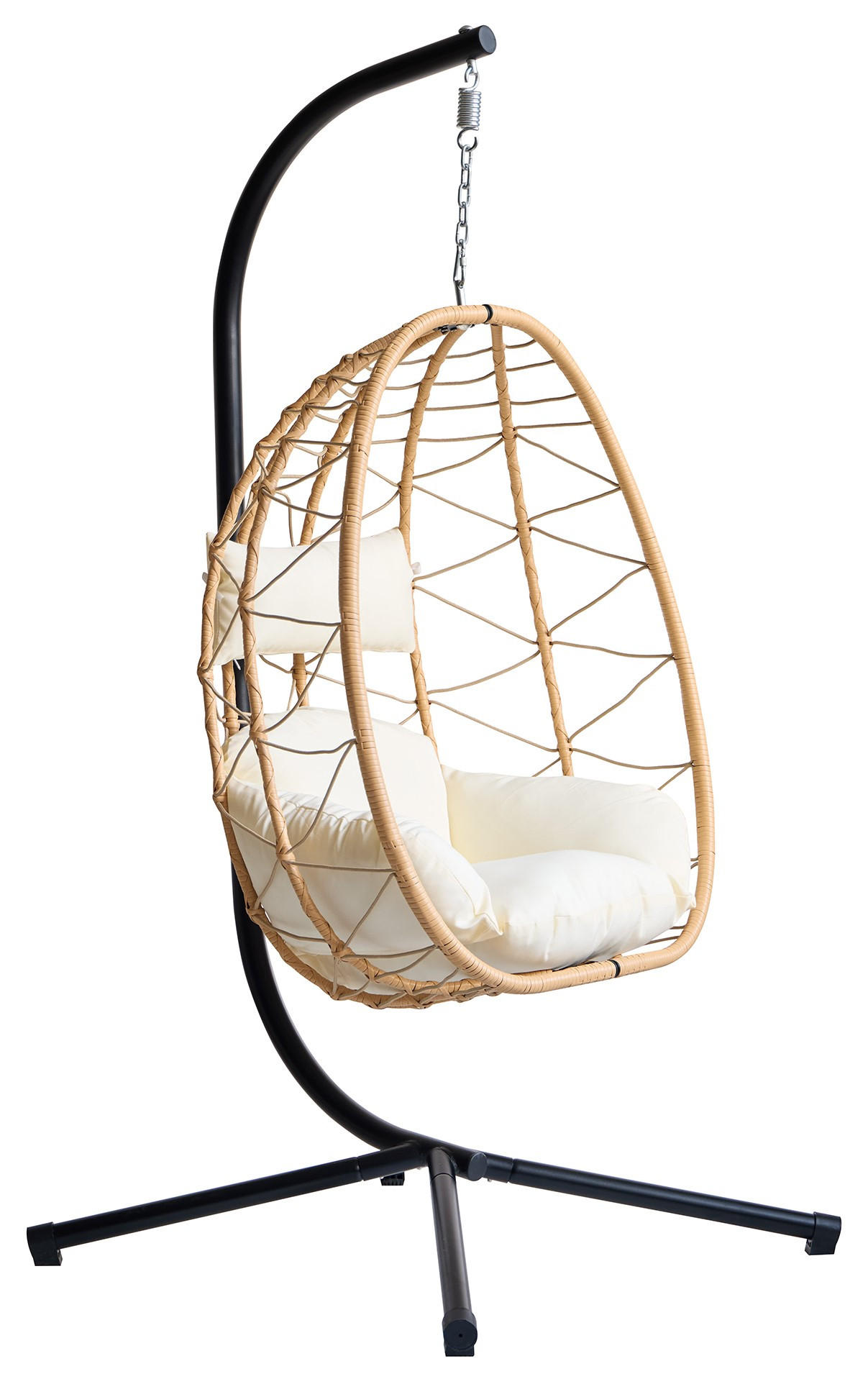 HÄNGESESSEL Rattan - Braun - Braun, Metall (97/197/138cm) - Nordlys
