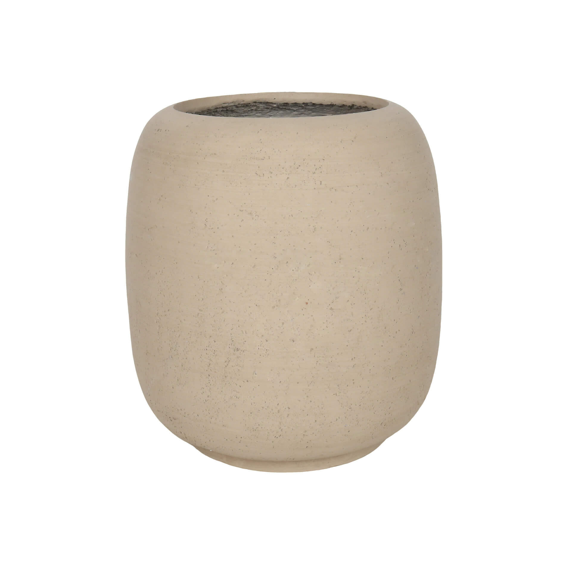 PFLANZENTOPF Beige 37/32,5/32,5 - Beige, Stein (37cm) - Mobili Rebecca