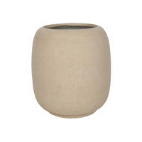 PFLANZENTOPF Beige 37/32,5/32,5 - Beige, Stein (37cm) - Mobili Rebecca