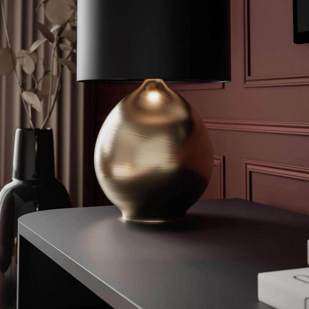 TV-SCHRANK SHADOW II 2S mit Schubladen - Schwarz, Holzwerkstoff (138/46/40cm) - Lookway