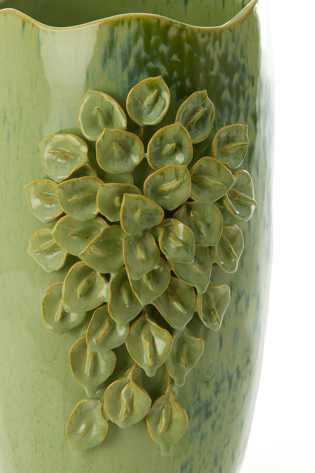 VASE Amiata Grün 31,5/27/50 cm - Grün, Keramik (50cm) - Light & Living