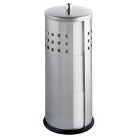 TOILETTENPAPIERSTÄNDER Ancona Matt 13/13/34 cm - Silberfarben, Metall (13/34/13cm) - Wenko