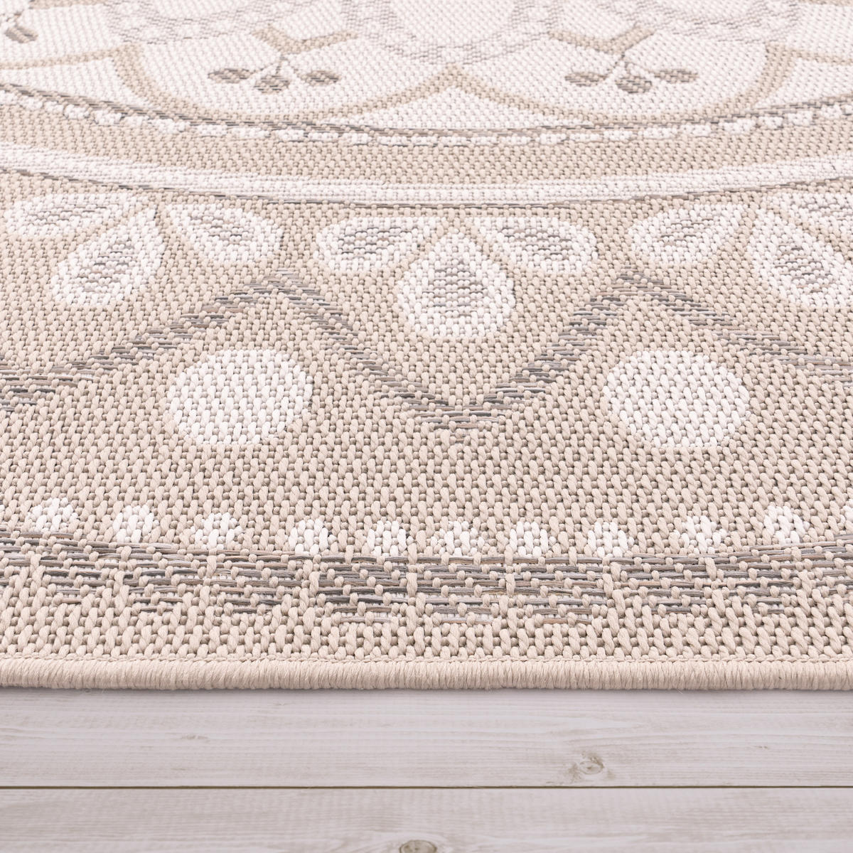 OUTDOORTEPPICH 60/100 cm Brescia 471 - Sandfarben, Textil (60/100cm) - Paco Home