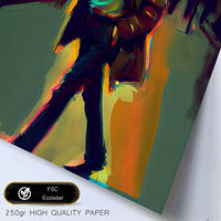 POSTER John Lennon In Voller Farbe Fotostil. A4 Weißer Rahmen - Weiß, Papier (29.7/5/21cm) - Nacnic