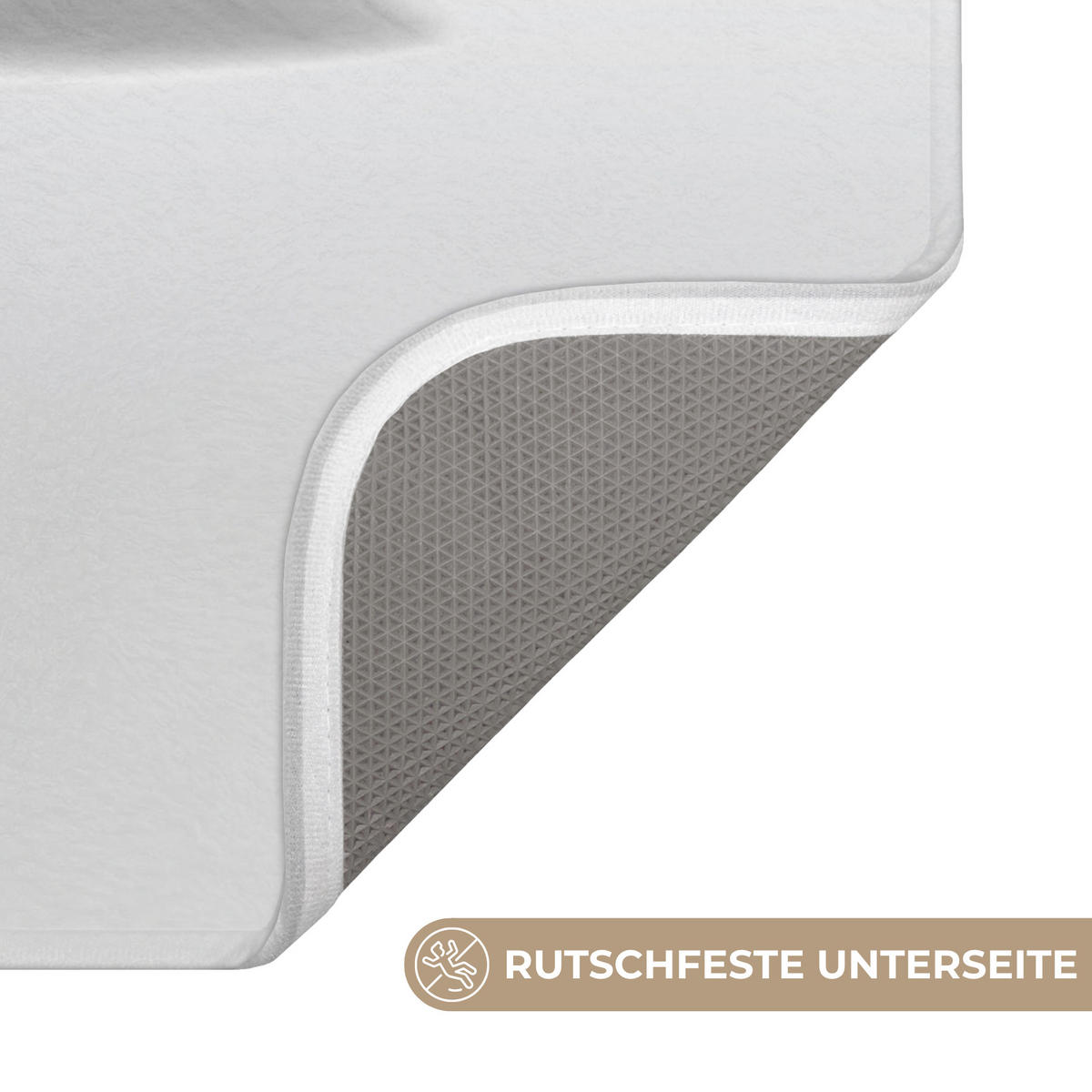WC PŘEDLOŽKA Kameny - Lotos - Bílý - Voda - Zen 50x80 cm - bílá, textil/plast (50/1cm) - OnlyWow