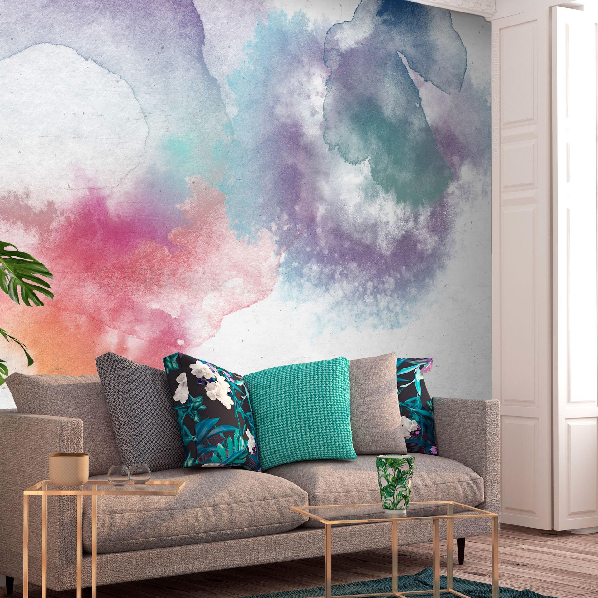 VLIESTAPETE Bunt 400/280 cm - Multicolor, Textil (400/1cm) - KUNSTLOFT