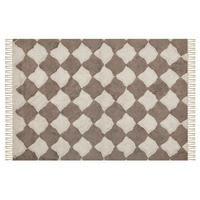 KURZFLOR-TEPPICH Sinop 200/140 cm - Braun, Textil (140/200cm) - Beliani