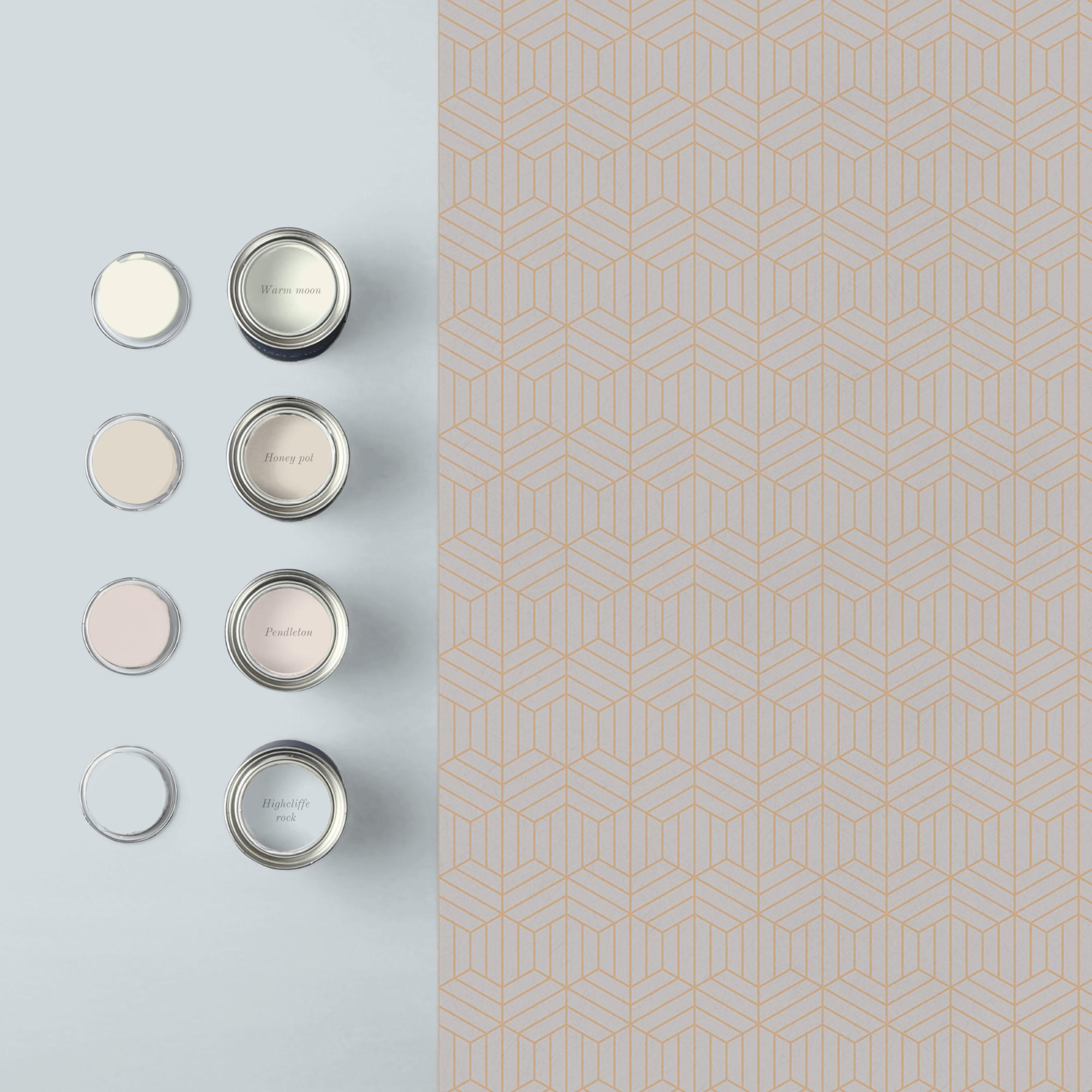 VLIESTAPETE - Echo Stone - Grau, Papier/Kunststoff (52/1005cm) - Graham & Brown