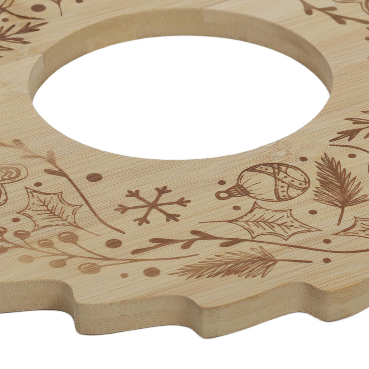 BAMBUSTABLETT Bellune Ø 30 cm - Braun, Naturmaterialien (30/1.2/30cm) - Excellent Houseware